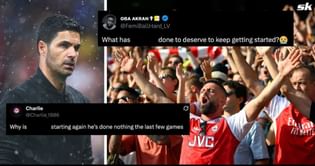 “He’s not good enough”, “Supposed to be third choice” - Arsenal fans surprised after 30-year-old is named in starting line-up vs West Ham