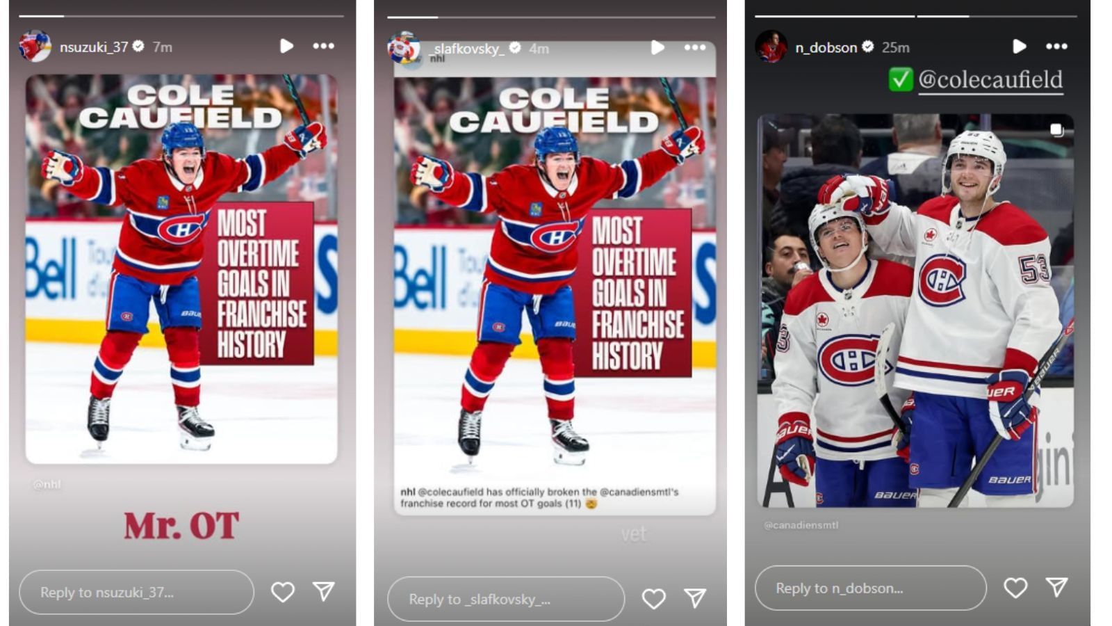 via Instagram /@/nsuzuki_37, @_slafkovsky_, @n_dobson