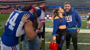 Cam Skattebo's GF Chloe Rodriguez shares throwback snaps of stylish Giants RB-inspire custom outfits in 2025 NFL season