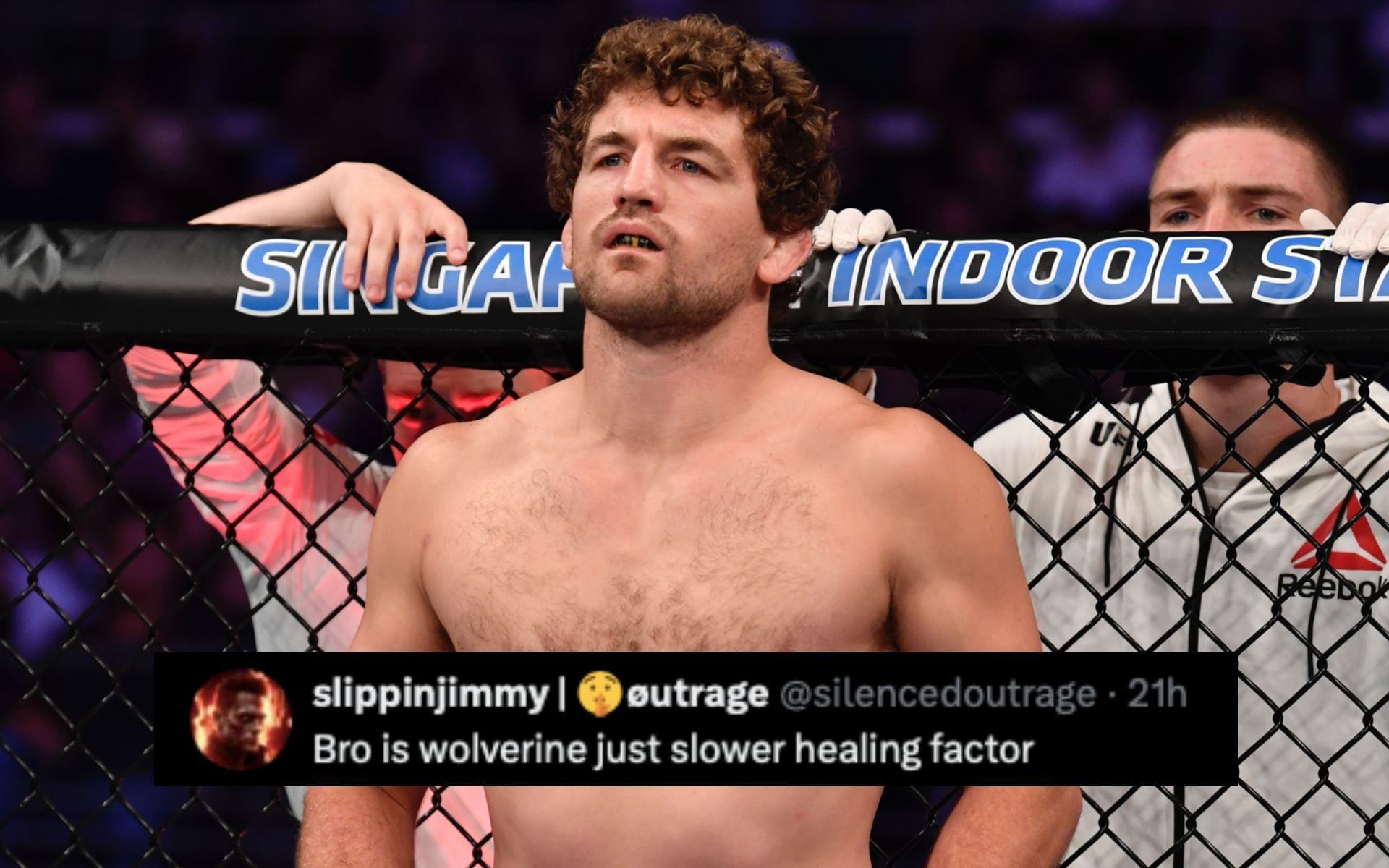 Ben Askren leaves fans stunned after showing off wrestling-move preview. [Image courtesy: Getty Images] 