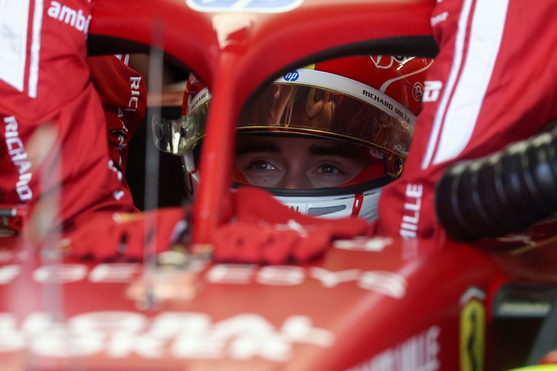 Charles Leclerc (16) before the United States Grand Prix. Source: Getty