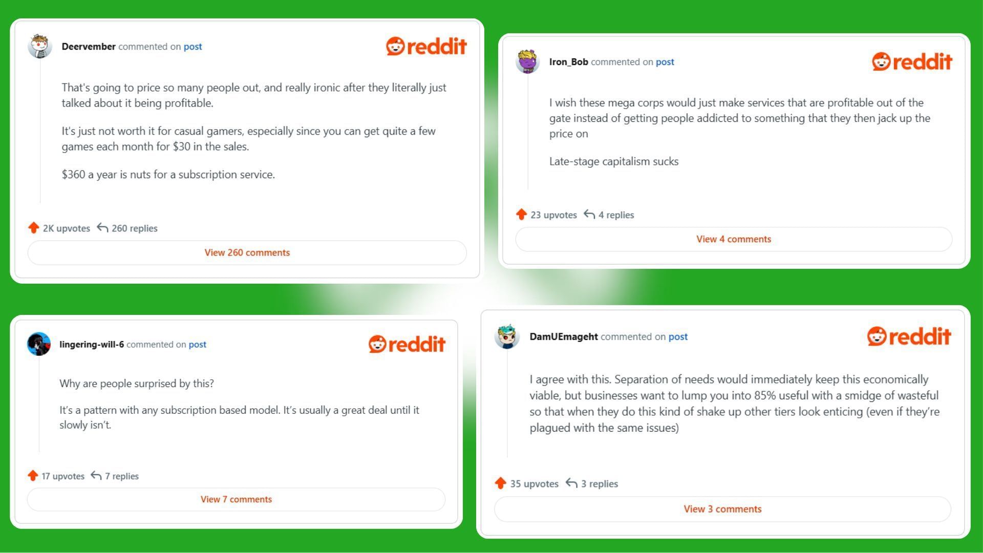 Game Pass users react to price hike (Image via Reddit)