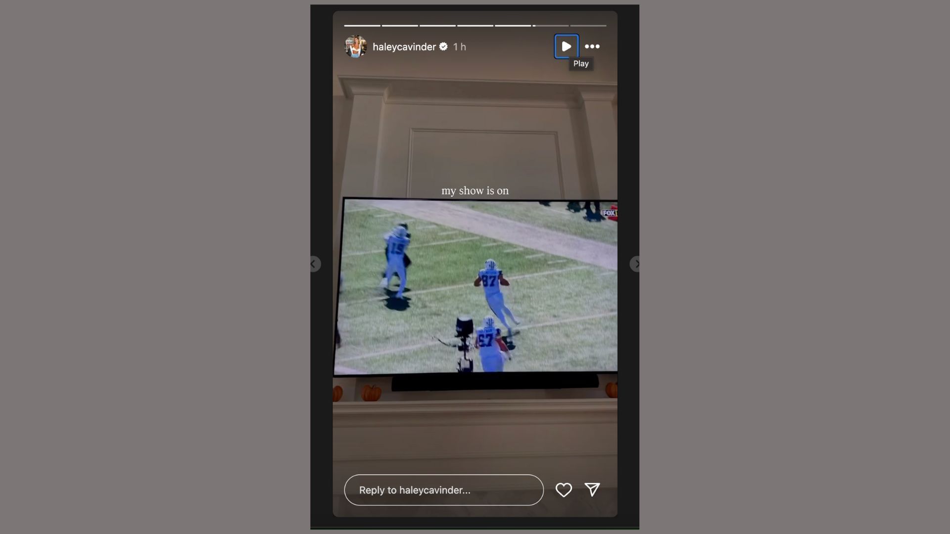 Jake Ferguson&#039;s fianc&eacute;e Haley drops 4-word reaction to TE&#039;s 26-yard TD (image credit: instagram/haleycavinder)