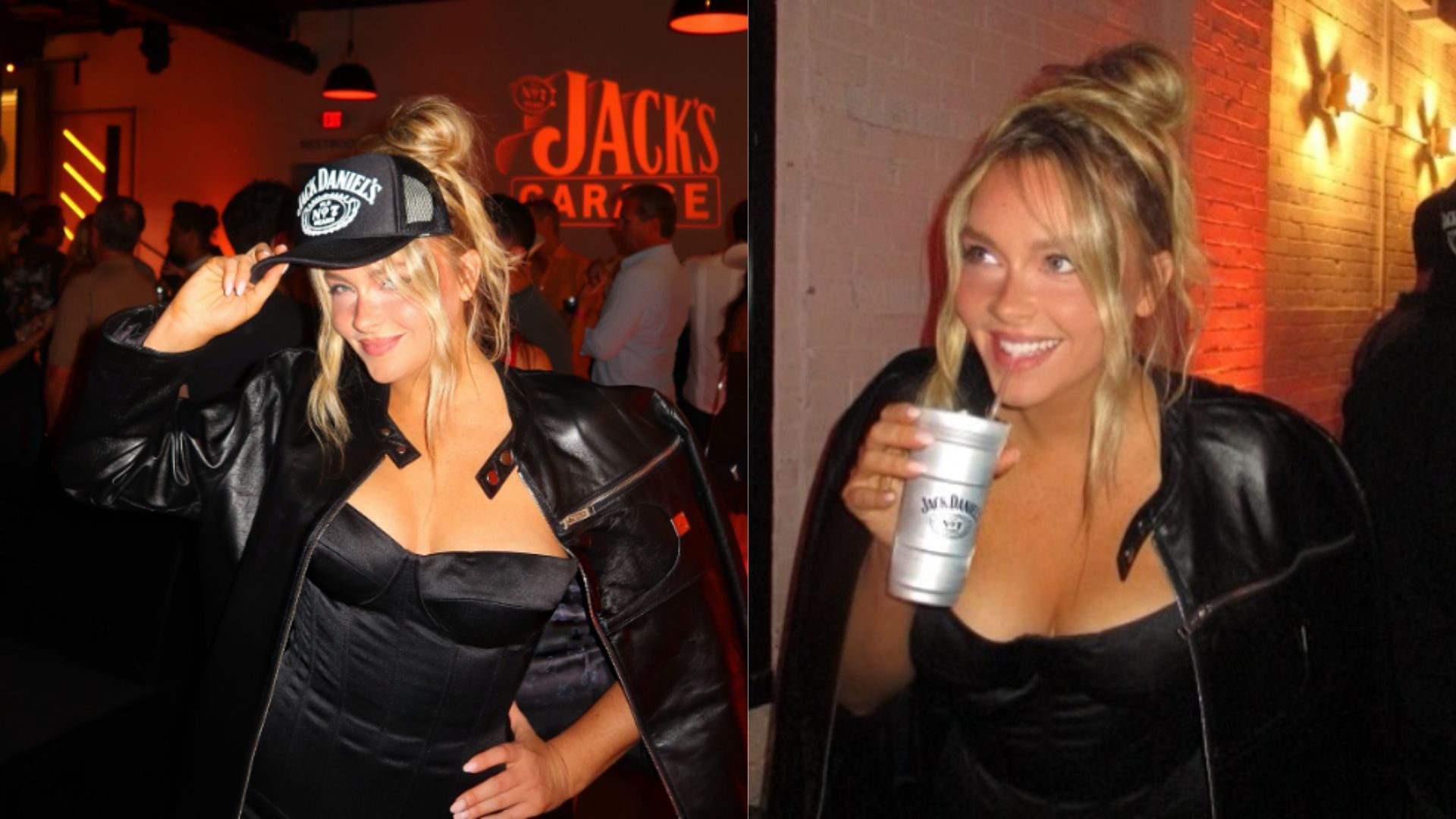 Kostek shared additional photos of her dress for the Jack Daniels Formula 1 event. (Photos via Camille Kostek&#039;s Instagram )