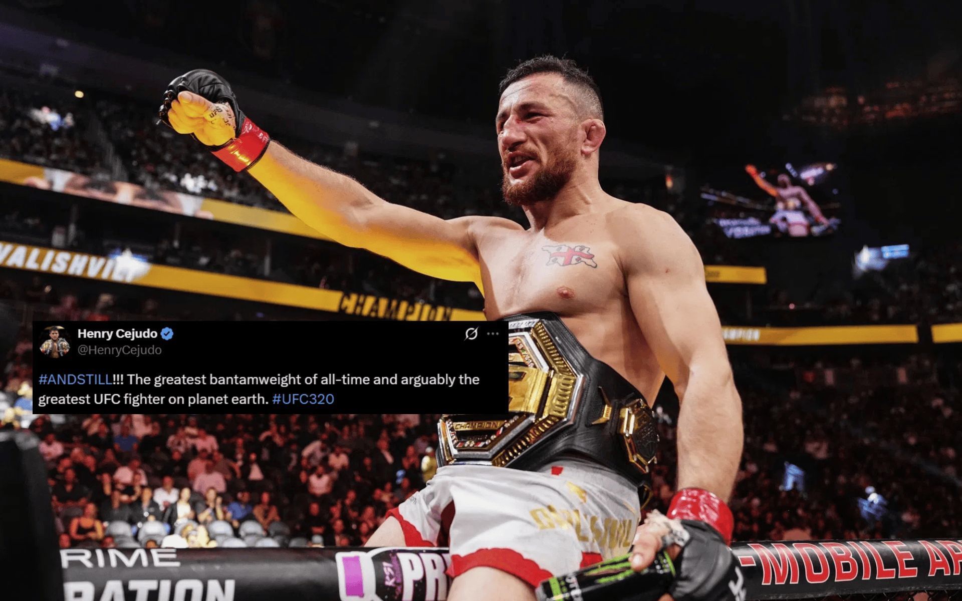 MMA community reacts to Merab Dvalishvili