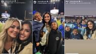Vanessa Bryant celebrates the Dodgers’ NLCS win