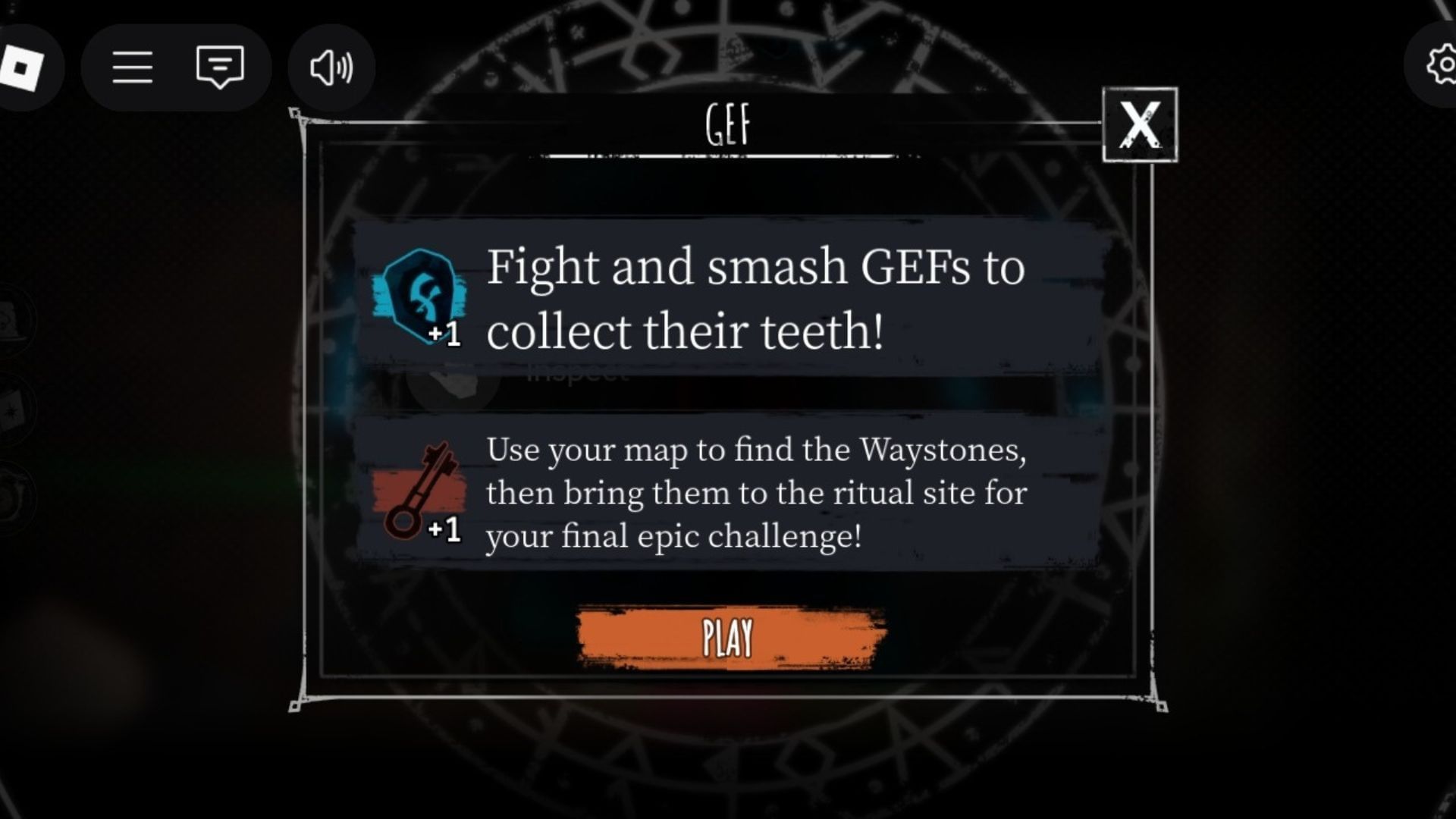 Quests offered for GEF (Image via Roblox)