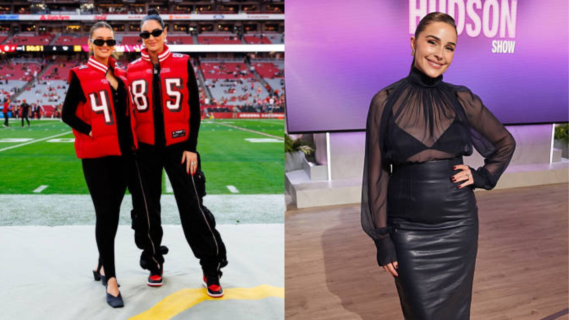Claire Kittle and Kristin Juszczyk launched a new series and fellow WAG, Olivia Culpo shared her excitement. (Photos via Getty Images)