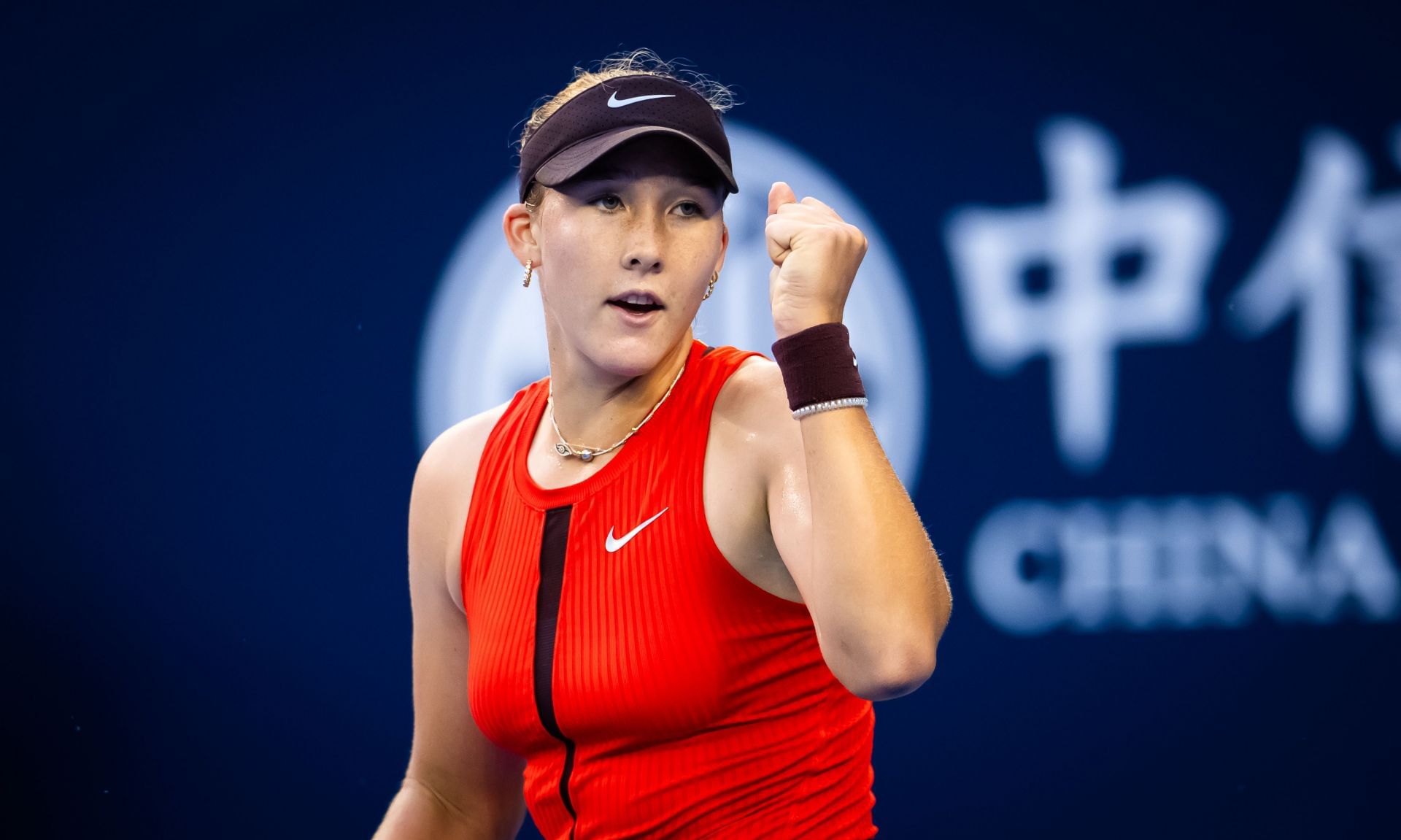 Andreeva at the 2025 China Open - Day 10 (ATP Finals) - Source: Getty