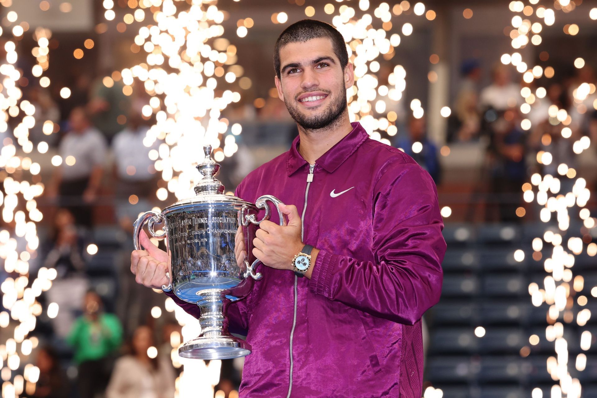 Carlos Alcaraz at the 2025 US Open - Source: Getty