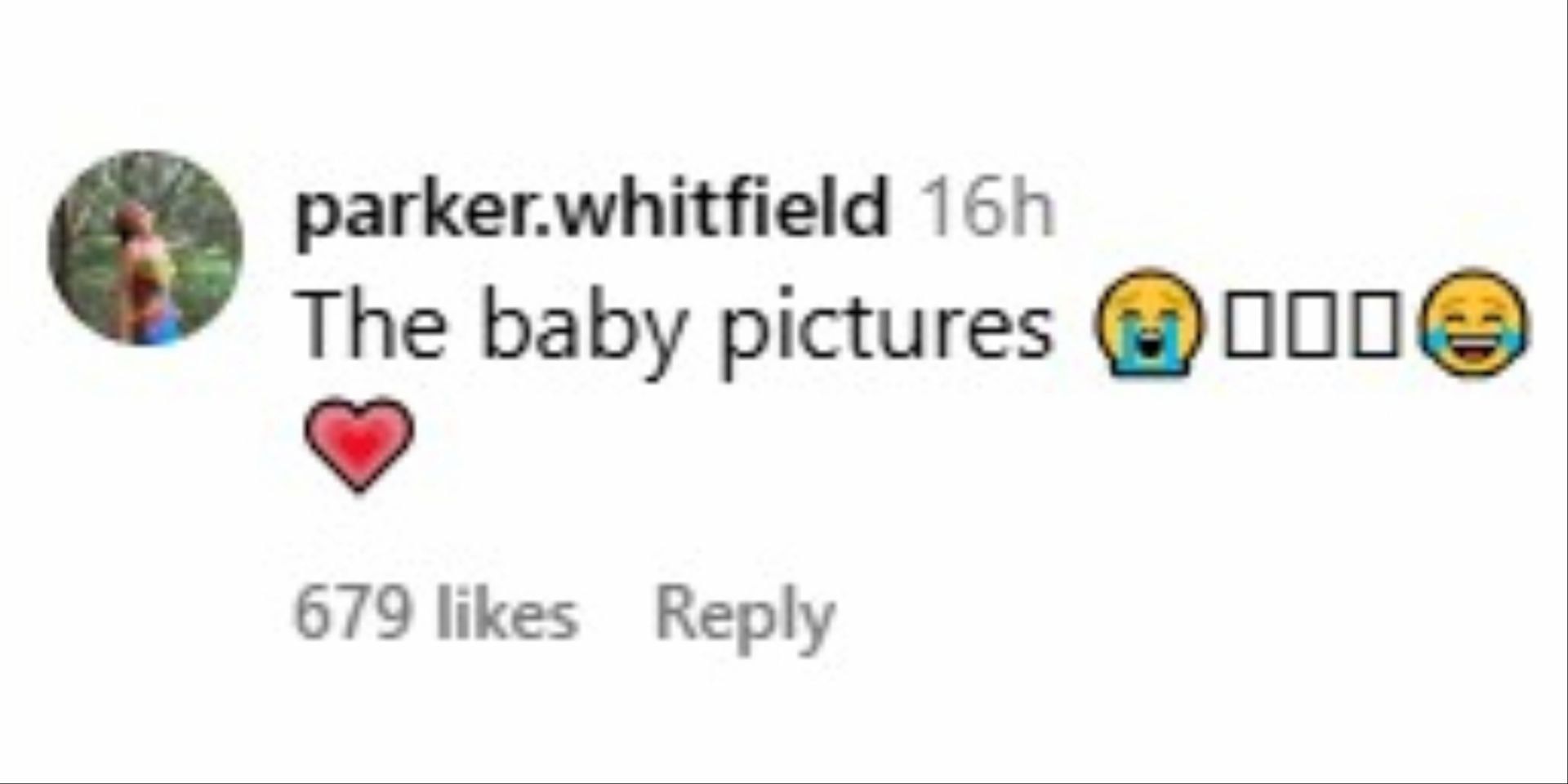 Parker Whitfield reacted to Savannah&#039;s post on Instagram