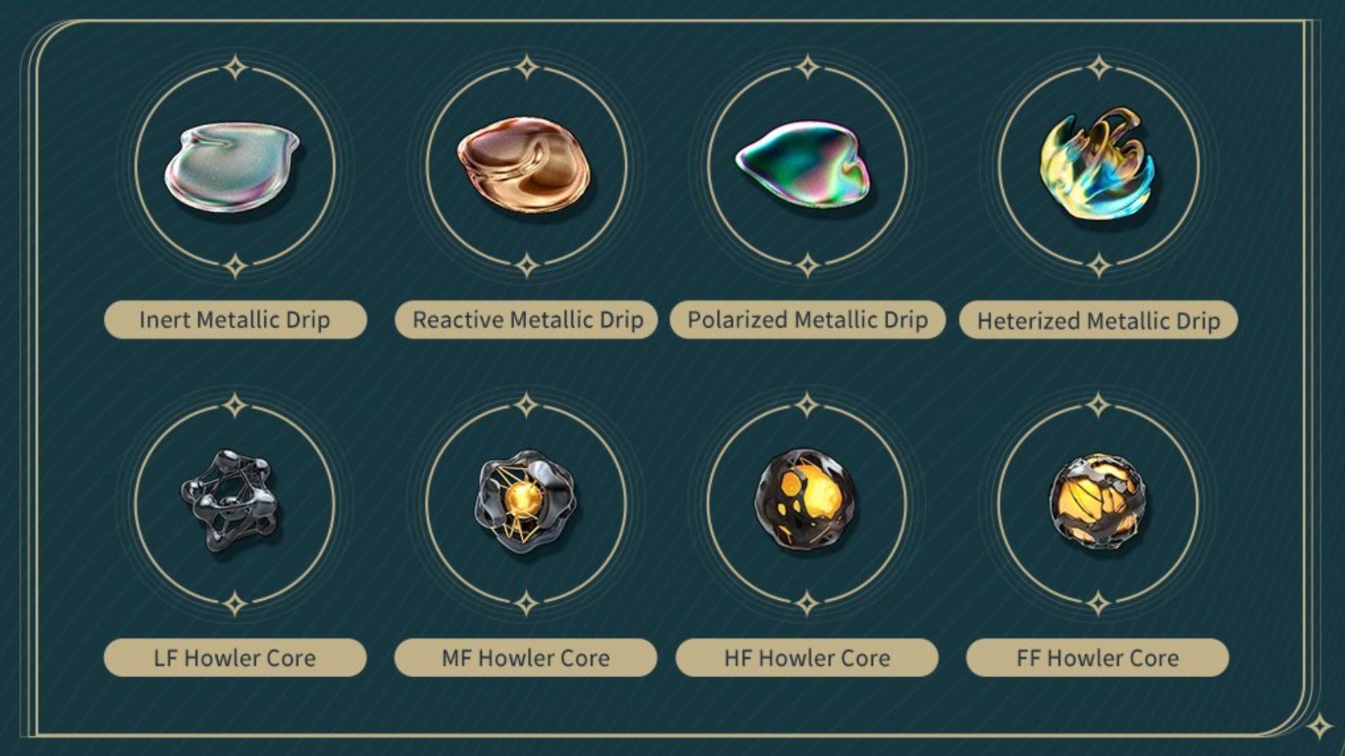 Emerald Sentence level-up materials (Image via Kuro Games)