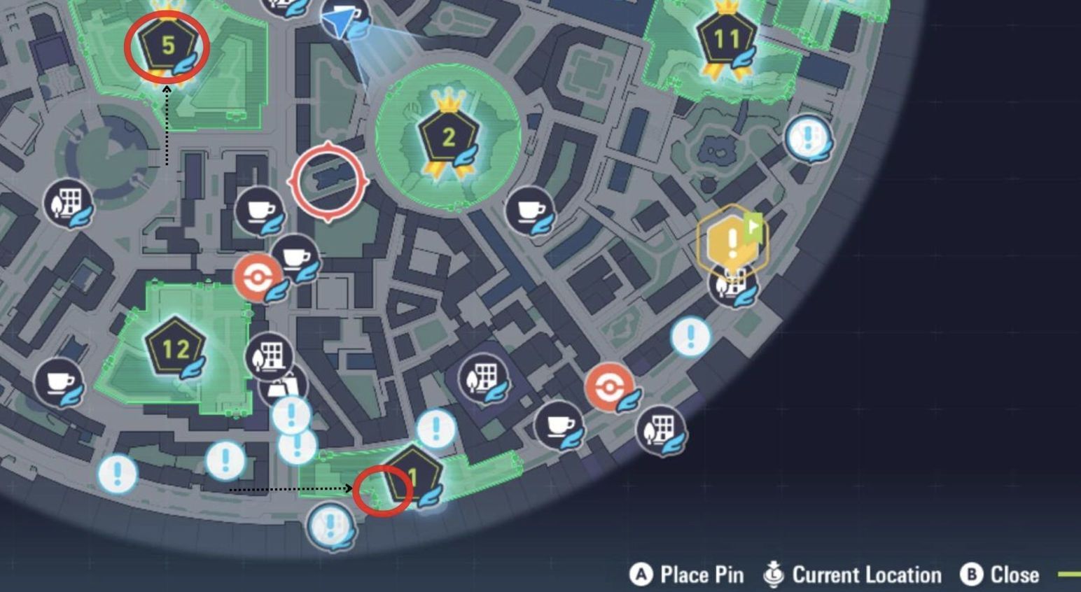 Pidgey location in Pokemon Legends Z-A (Image via The Pokemon Company)