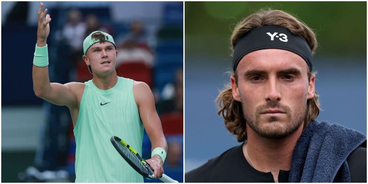 Holger Rune and Stefanos Tsitsipas
