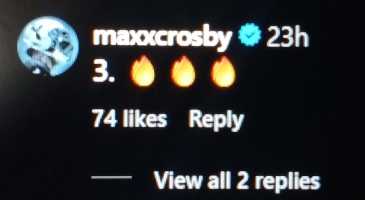 Crosby&#039;s comment