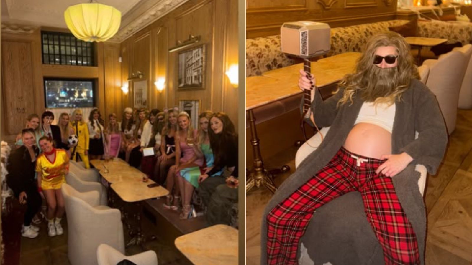 Connor McDavid, Stuart Skinner, Mattias Ekholm and other partners of Oilers players link up at ladies Halloween party 2025