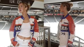 "Fast as f***": Connor McDavid's wife Lauren turns head in Oilers fan jacket as she recaps season opener