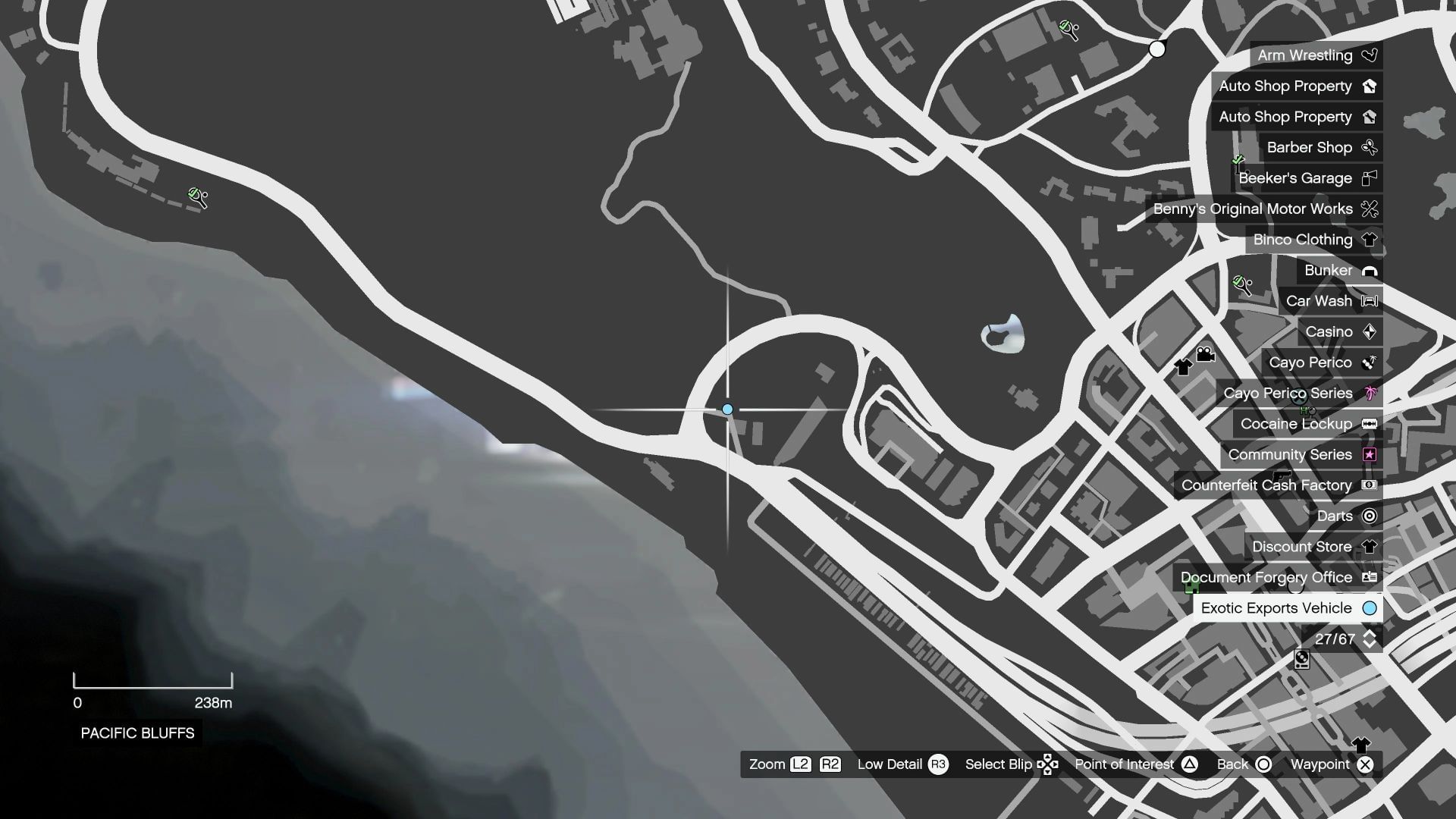 Cerberus Surprise in Pacific Bluffs (Image via Rockstar Games // GTA Wiki)