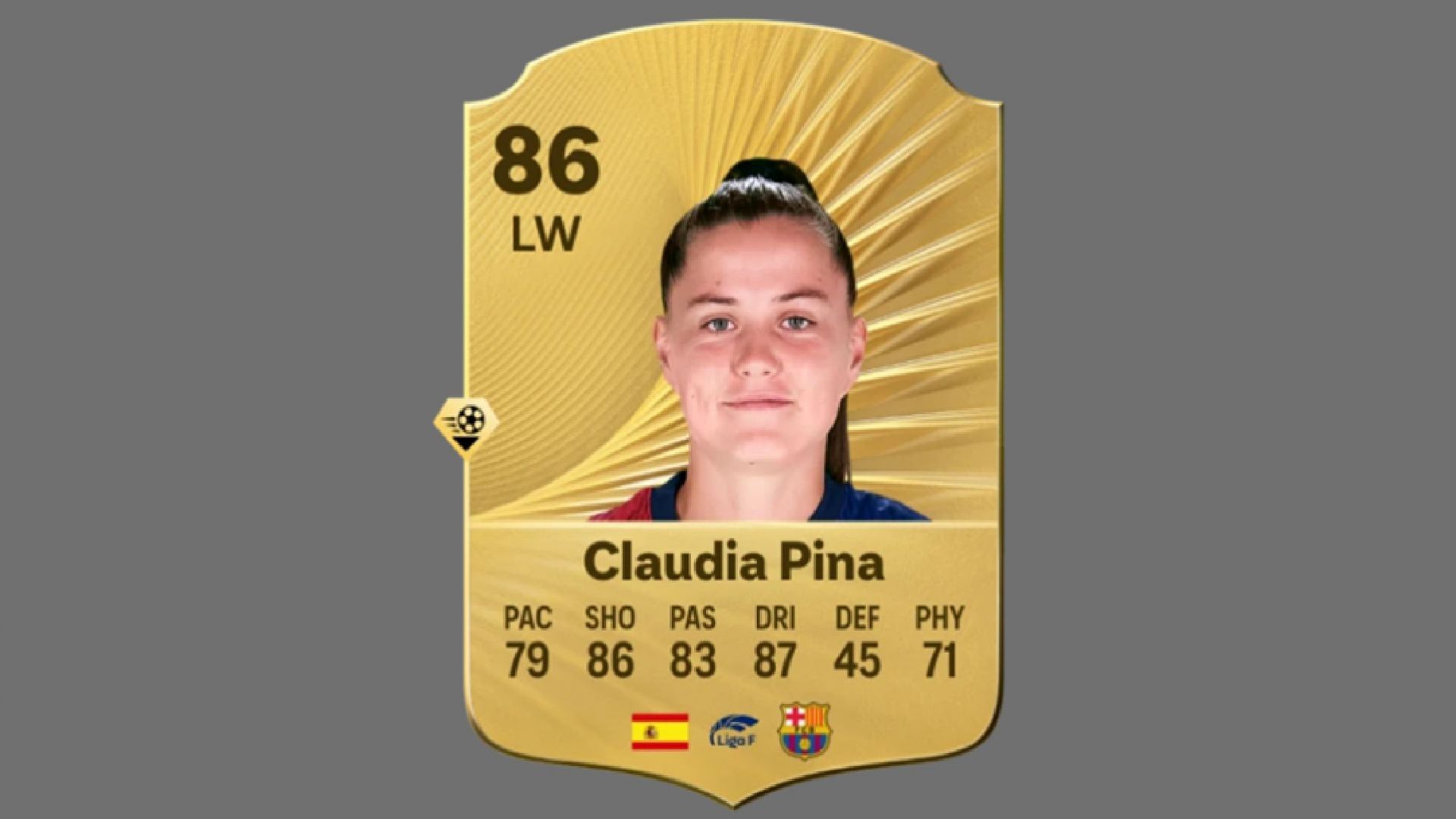 Claudia Pina is one of the community&#039;s favorite players (Image via EA Sports)