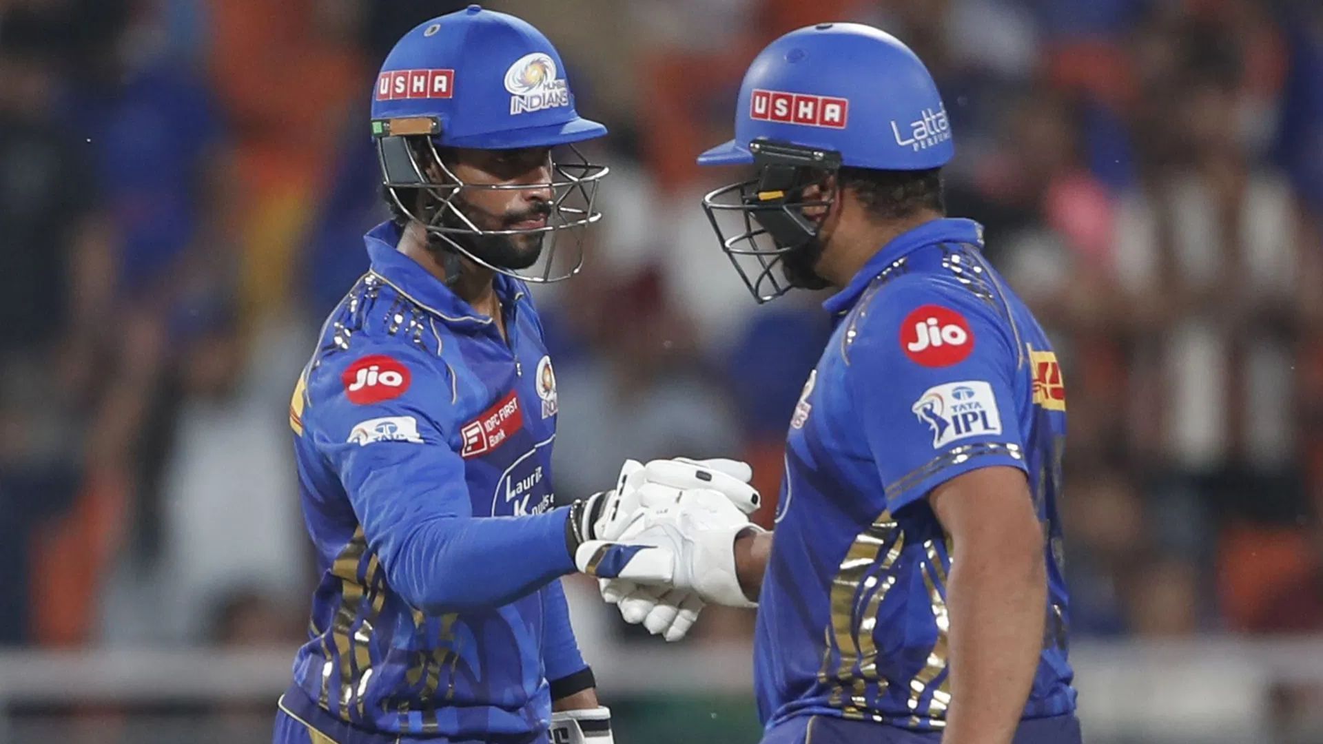 Tilak Varma batting with Rohit Sharma in the IPL (Image Credits: Getty)