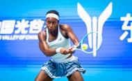 Coco Gauff at the Wuhan Open in China. (Photo by Getty Images)