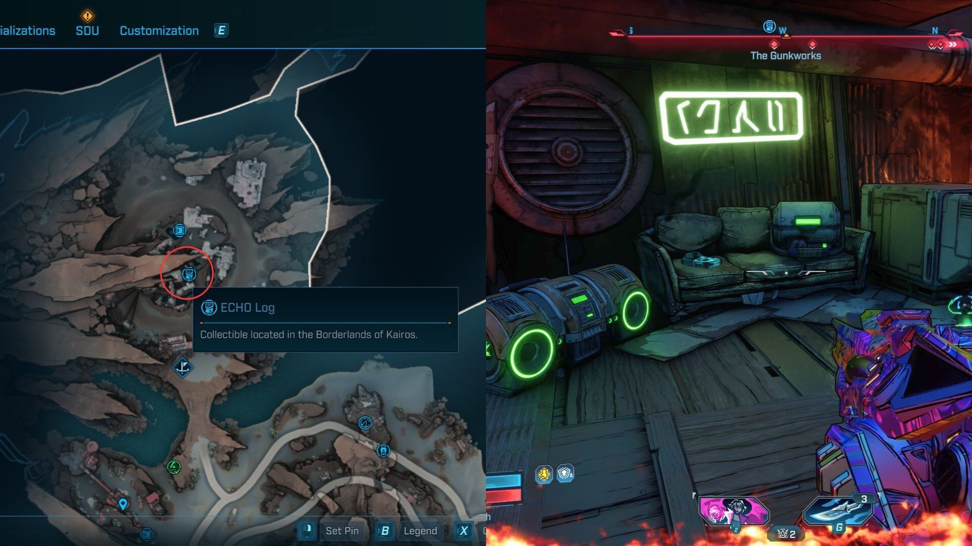 Ruined Sumplands ECHO Log #19 location in Borderlands 4 (Image via 2K)