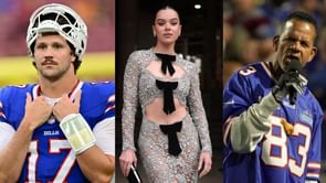 Hailee Steinfeld attends Josh Allen’s practice while linking up with Bills legend Andre Reed 6 days before team's Week 5 clash vs. Patriots