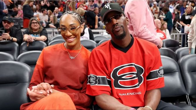 A'ja Wilson gets trapped by boyfriend Bam Adebayo as Heat star mocks new hairdo: "Hyping me up last night"