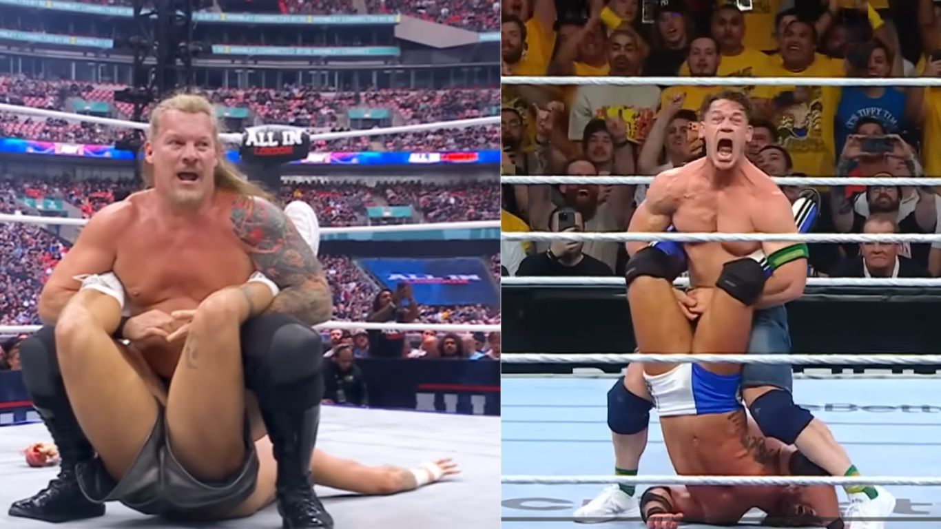 Chris Jericho (left) and John Cena (right) [Images via AEW and WWE