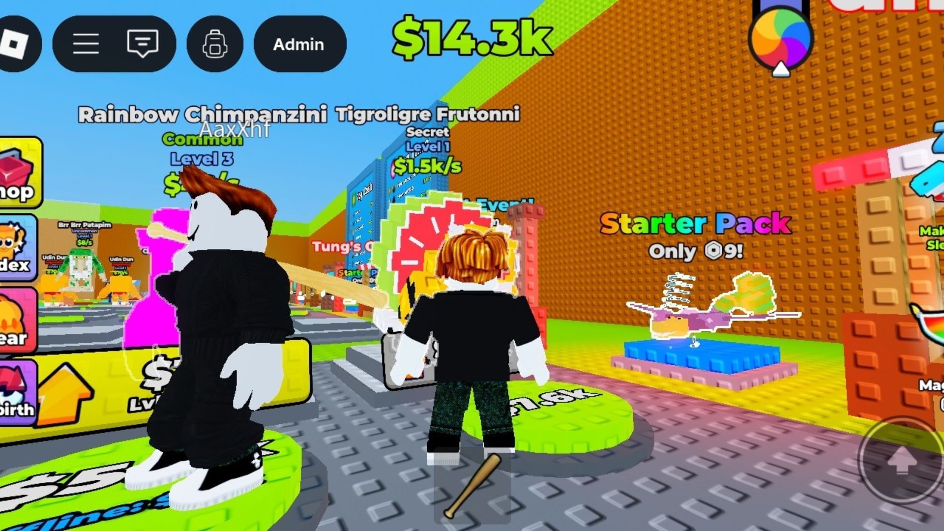 Using a Secret Brainrot in Don&#039;t Wake the Brainrots (Image via Roblox)