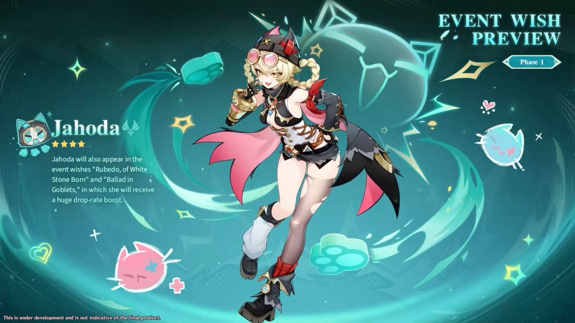 The new 4-star character Jahoda will be featured in Phase 1 (Image via HoYoverse)
