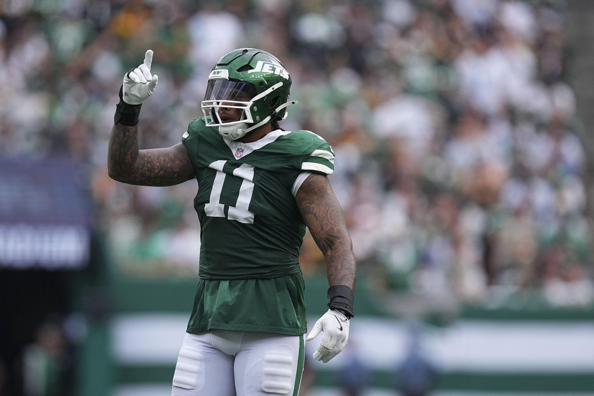 New York Jets defensive end Jermaine Johnson II - NFL 2025 - Source: Getty