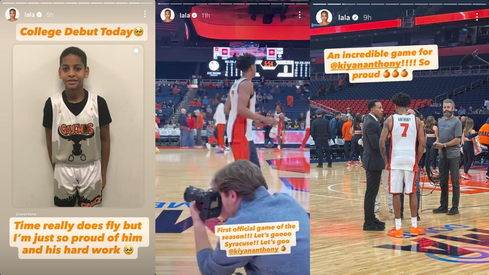 Príbehy Instagramu La La Anthony a Angela Bradleyho