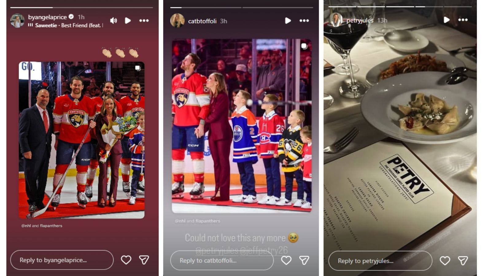 via Instagram /@byangelaprice, @cattoffolli, @petryjules