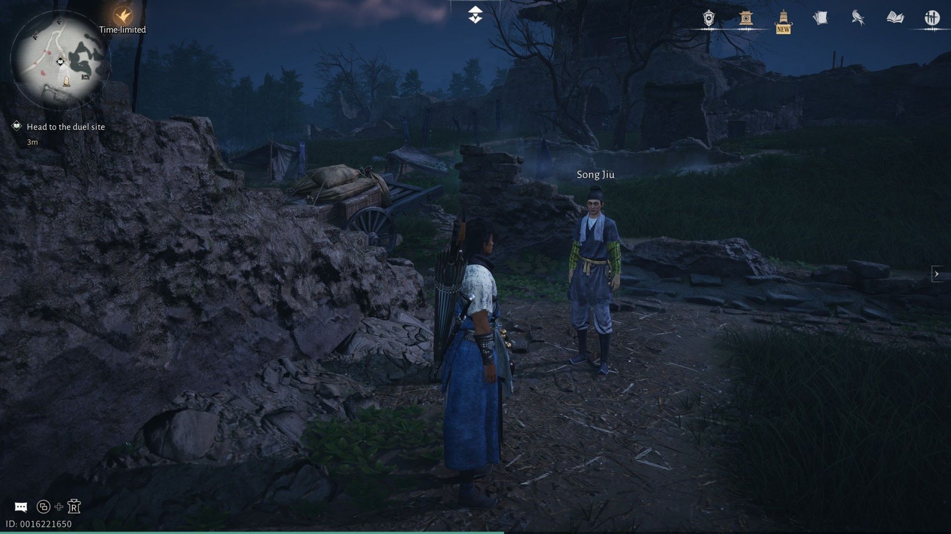 Find Song Jiu near the Northern Vow Ruins fort (Image via NetEase Games)