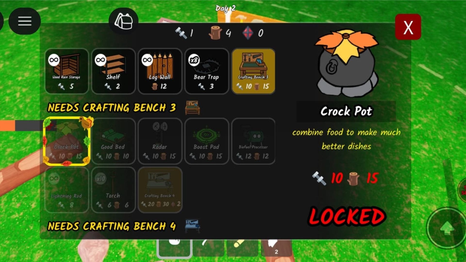 Díkůvzdání Crockpot (obrázek přes Roblox)