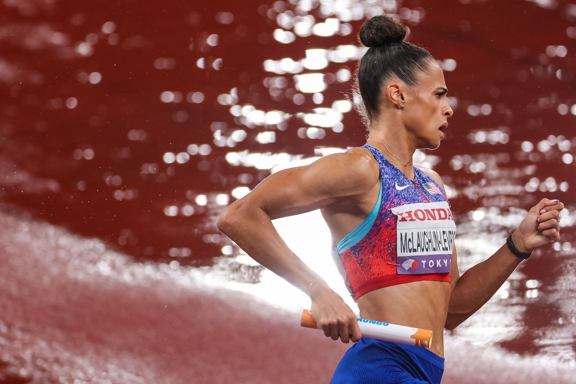 Sydney McLaughlin-Levrone at the  World Athletics Championships Tokyo 2025 - Source: Getty