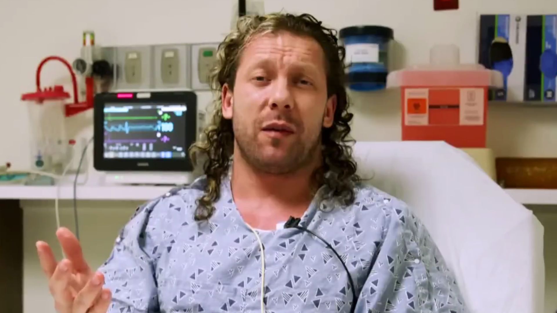 Kenny Omega was out of action for several months due to diverticulitis. (Image via AEW YouTube) 