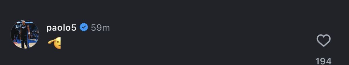 Paolo Banchero&rsquo;s tribute to Chris Paul (Photo via Instagram @cp3)