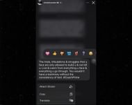 Shelomi Sanders' other Instagram story on Wednesday (Credits: IG/@shelomisanders)