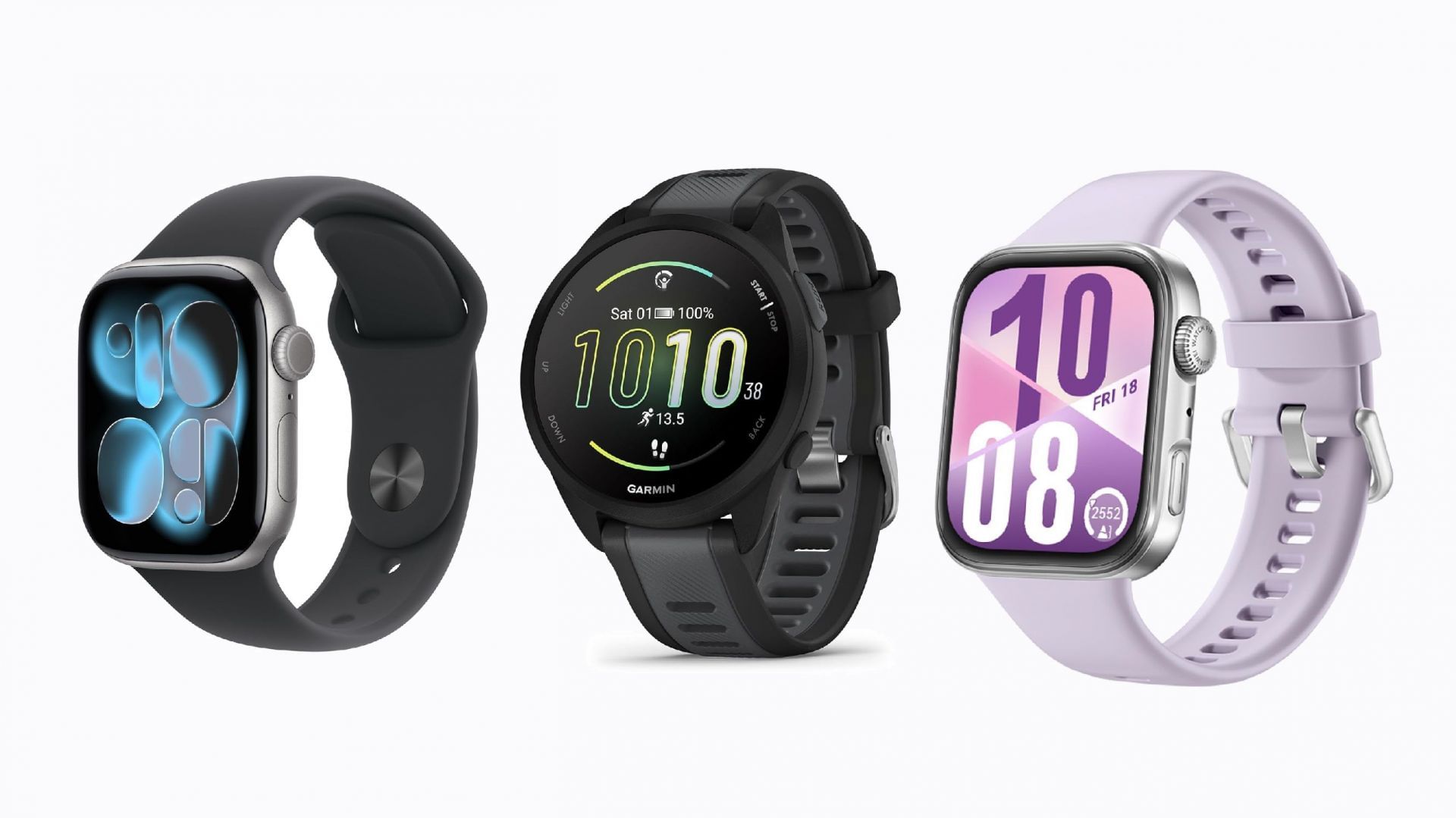 Picture of a collection of smart fitness trackers