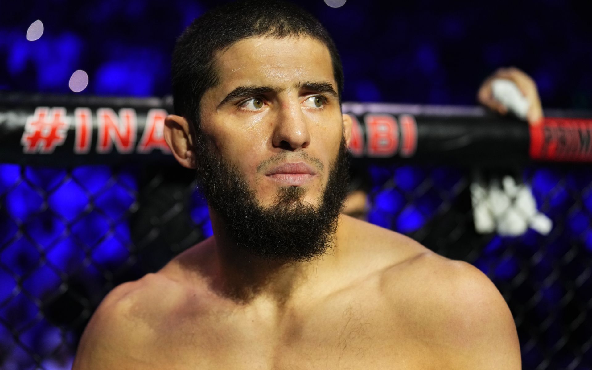 Islam Makhachev on potentially moving back down to lightweight. [Image courtesy: Getty Images]