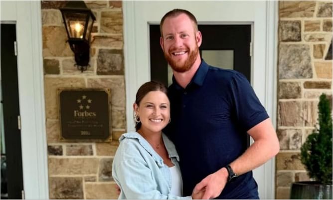 [PICS] Vikings QB Carson Wentz and wife Madison announce arrival of 4th baby girl, Hunter Mae