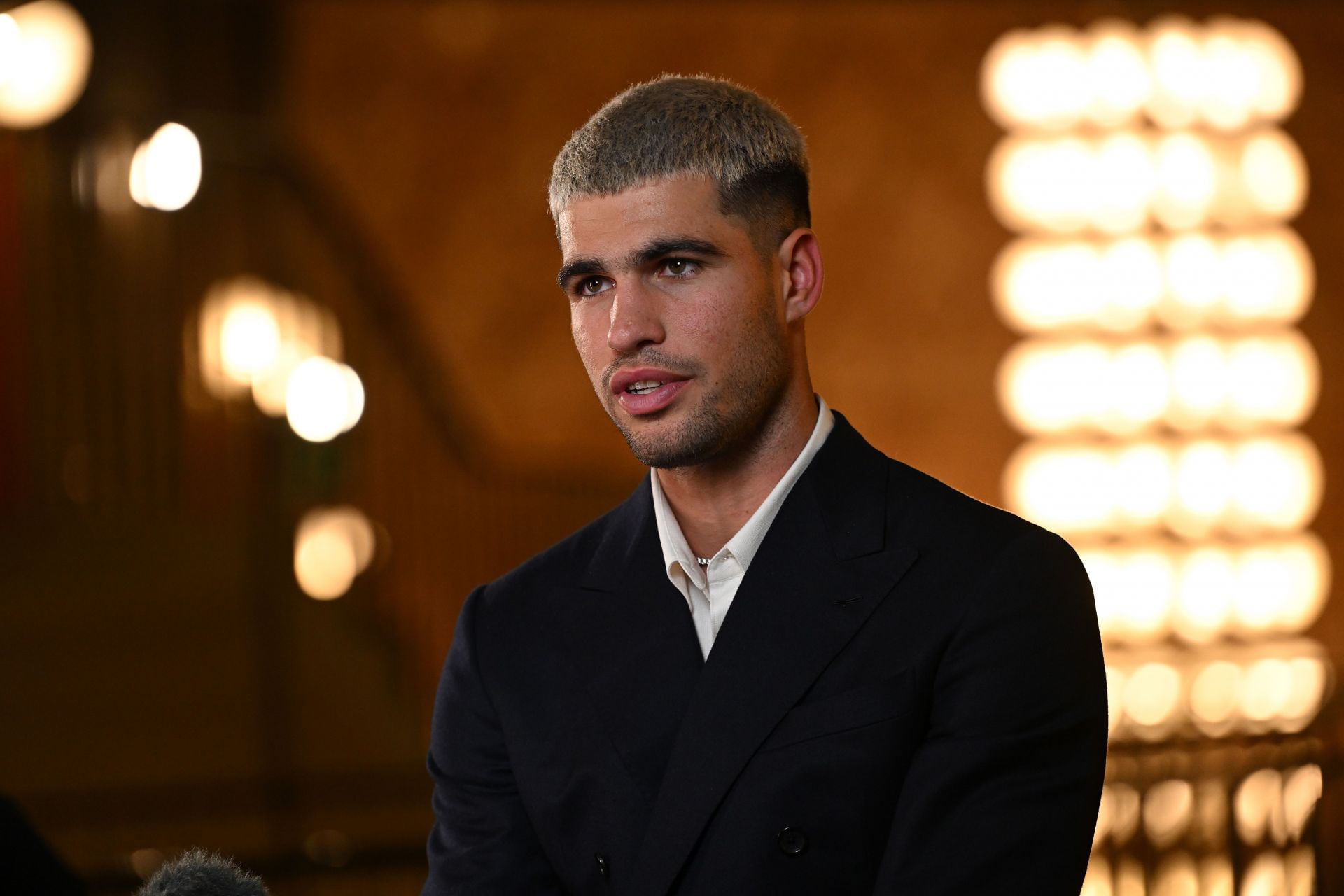 Carlos Alcaraz pictured at the 2025 Nitto ATP Finals | Image Source: Getty