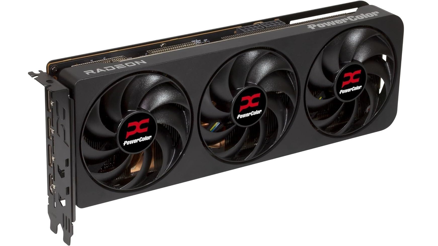 This PowerColor Reaper EX 9070 XT is a 2-slot card with a decently thick heatsink (Image via PowerColor)