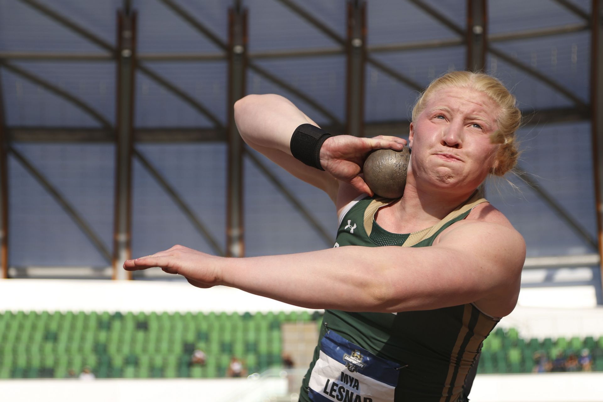 Mya Lesnar at the 2025 NCAA Division I Track and Field Championships [Image Source: Getty] 