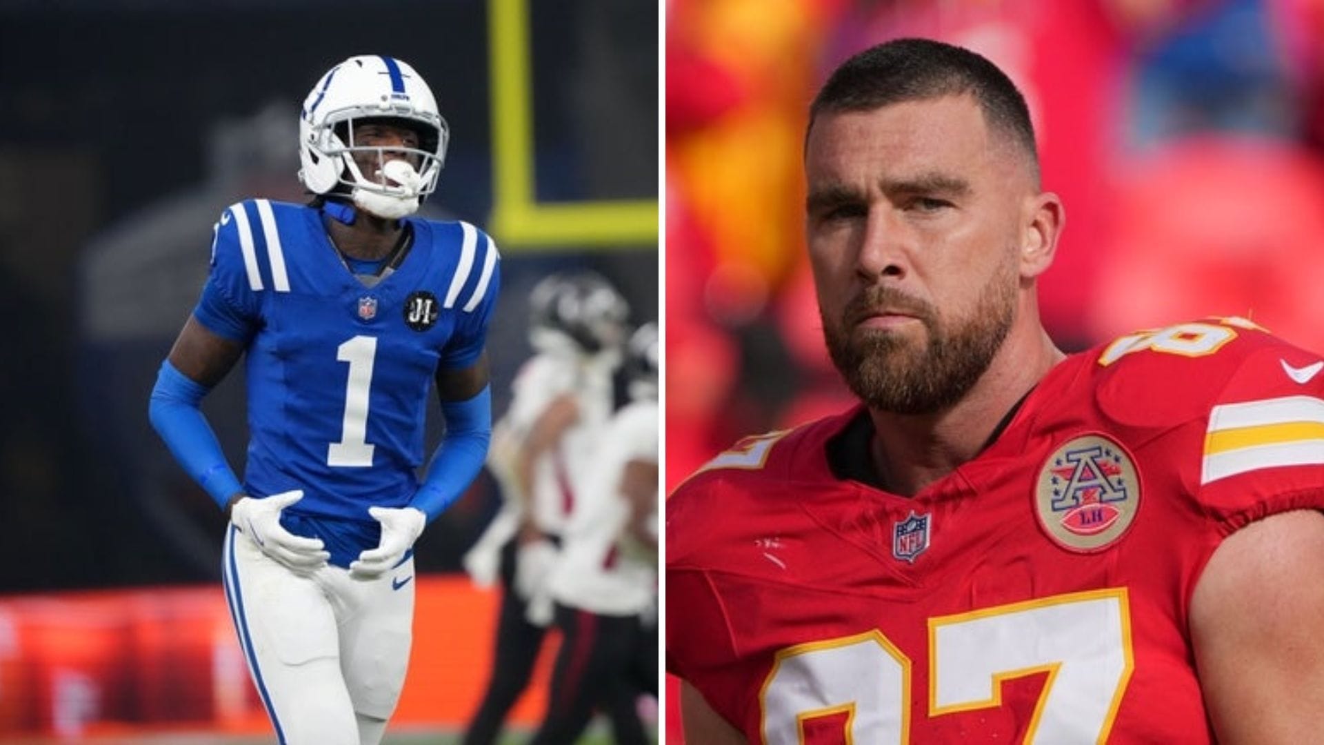 Sauce Gardner and Travis Kelce