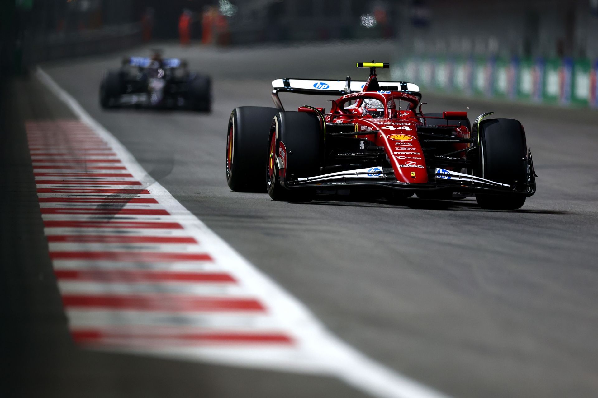 Lewis Hamilton at the F1 Grand Prix of Las Vegas - Source: Getty