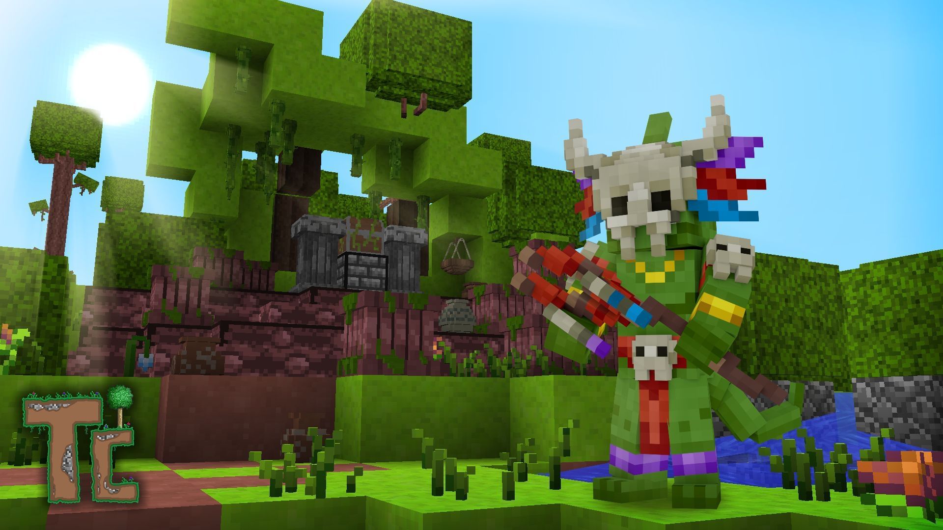 TerrariaCraft is a great mod that adds loads of Terraria features (Image via CurseForge/Zeith)