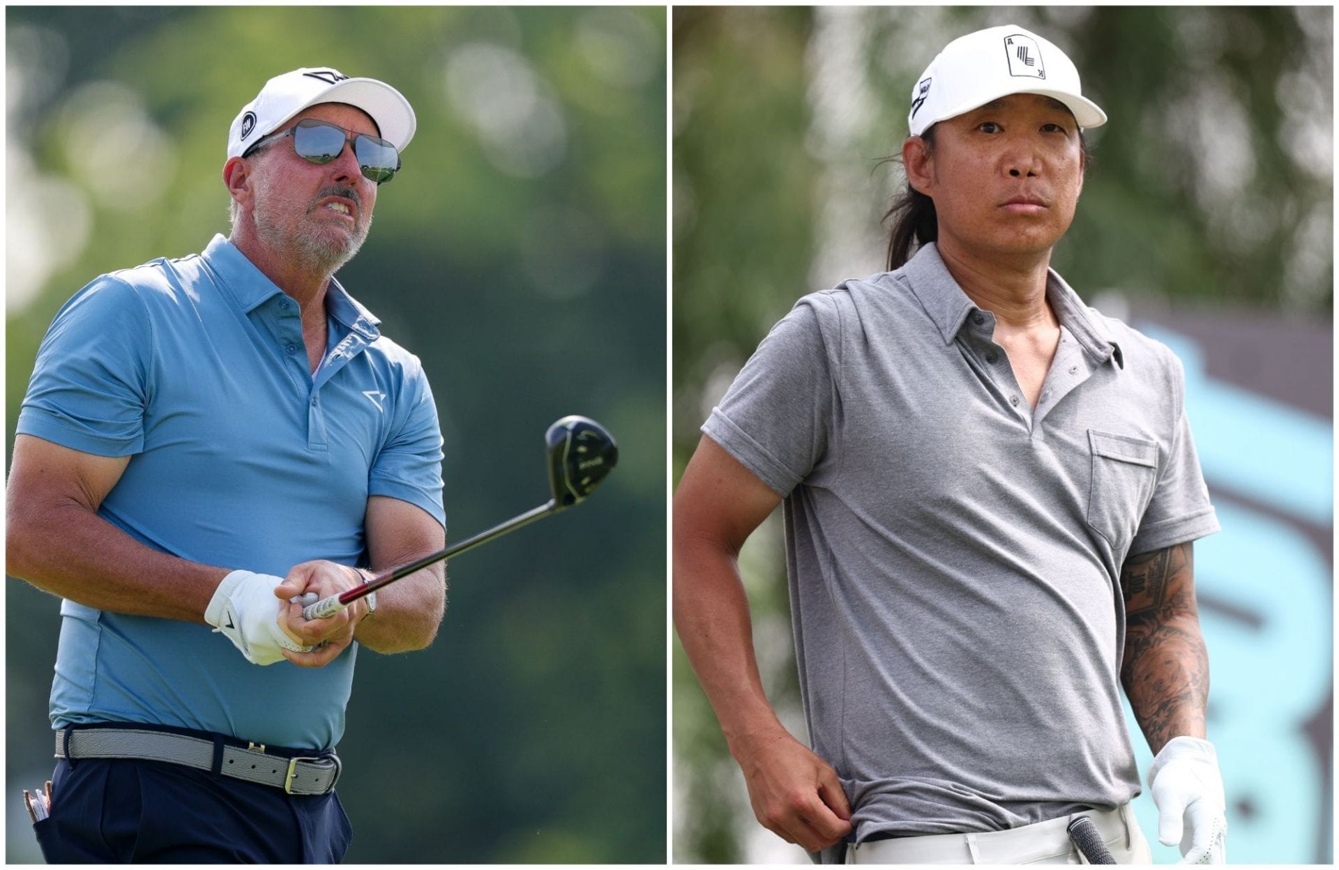 Phil Mickelson roots for Anthony Kim